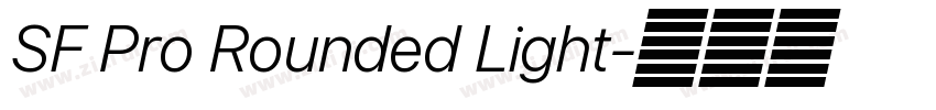 SF Pro Rounded Light字体转换